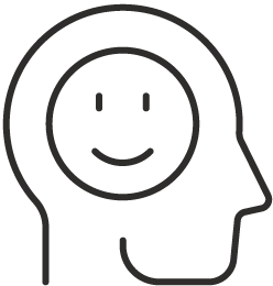 happy wellbeing head